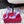 RV Rose Vivier Flower Sandal 10cm Purple Red Satin 617299
