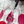 RV Rose Vivier Flower Sandal 10cm White Red Satin 617300