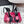 RV Rose Vivier Flower Sandal 10cm Pink Black Satin 617301