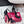 RV Rose Vivier Flower Sandal 10cm Pink Black Satin 617301