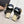 CC 26s Round-Toe Square-Heeled Sandals 7.5cm Black Leather