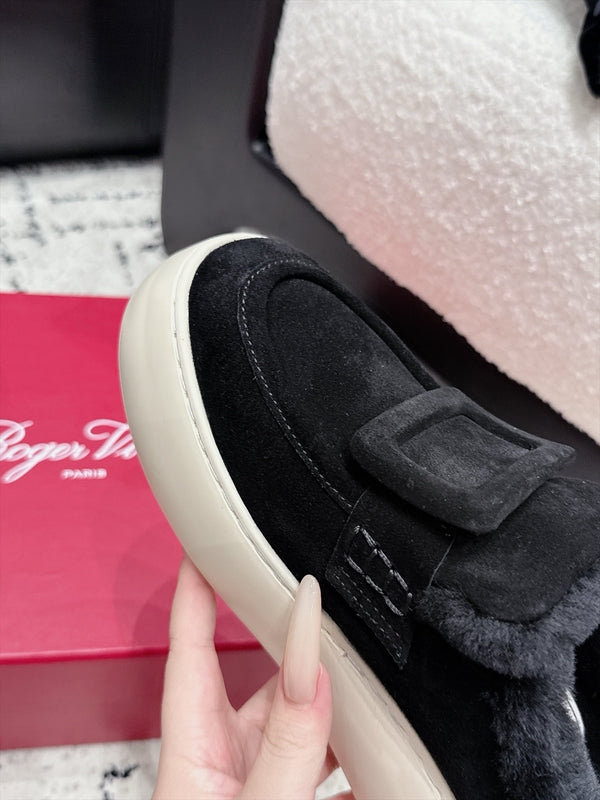 RV 26s Viv' Up Mules 4cm Black Suede 120989