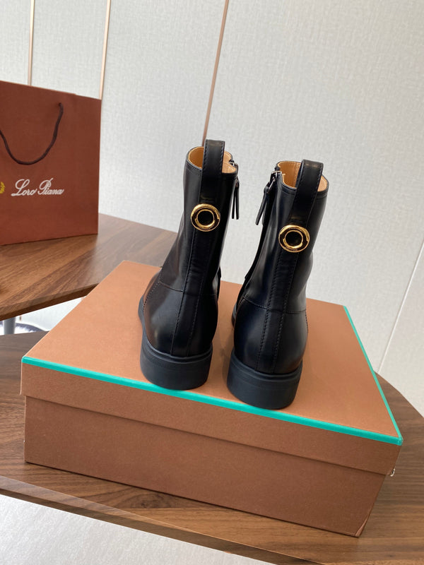 LP latest short boots black calfskin 388110