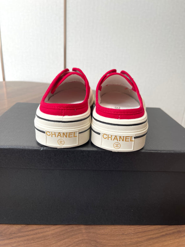 CC 26s Slip-On Platform Red Canvas 727469