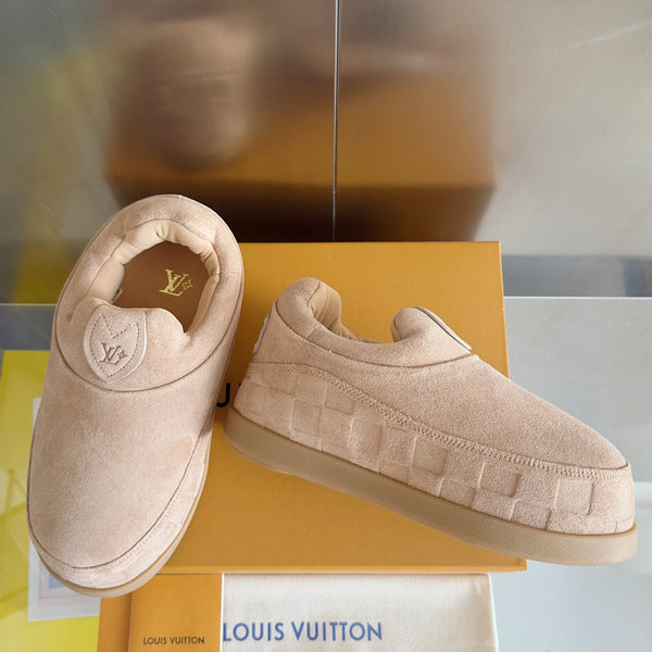 LV Yeti Slip On 20mm Cameo Embossed Damier Graphine Suede 459764