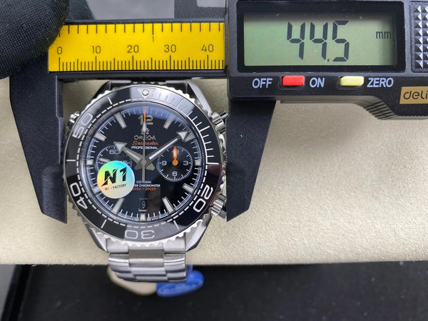 Omega Seamaster 46mm Black Dial Sliver Case Black Bezel Steel