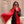 LV Reykjavik Scarf 220cm Red Cashmere 973487