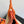 BV Small Parachute 20cm Burned Orange Raffia & Leather GHW