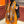 HM 25s Radiant Scarf 200cm Orange Brown Cashmere Silk 962395