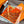 HM 25s Scarf 140cm Orange Colorful Cashmere Silk 962470