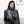 LV Shiny Silver Scarf 200cm Black White Cashmere 969182
