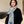 HM 25s Rainbow Scarf 140cm Blue Colorful Cashmere Silk 970928