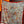 HM 25s Velvet Square Scarf 140cm Orange White Black Cashmere Silk 970940