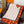 LV Velvet Square Scarf 135cm White Orange Cashmere 970947