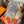 HM 25s The King Scarf 140cm Orange Multicolor Cashmere 973041