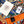 HM 25s Reversible Scarf 140cm Orange Blue Cashmere 976227