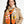 HM 26s Double-sided Scarf 140cm Orange Cream Silk Cashmere 153158
