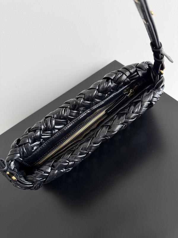BV Kalimero chacha Bag 28.5cm Black Leather