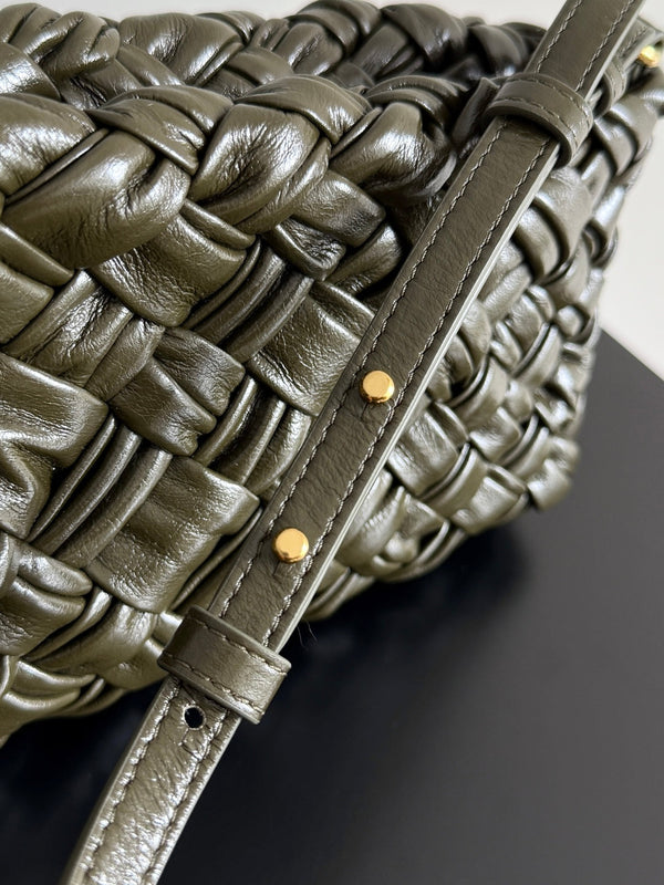 BV Kalimero chacha Bag 28.5cm Olive Leather