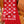 LV 3D Scarf 220cm Red White Cashmere 973418