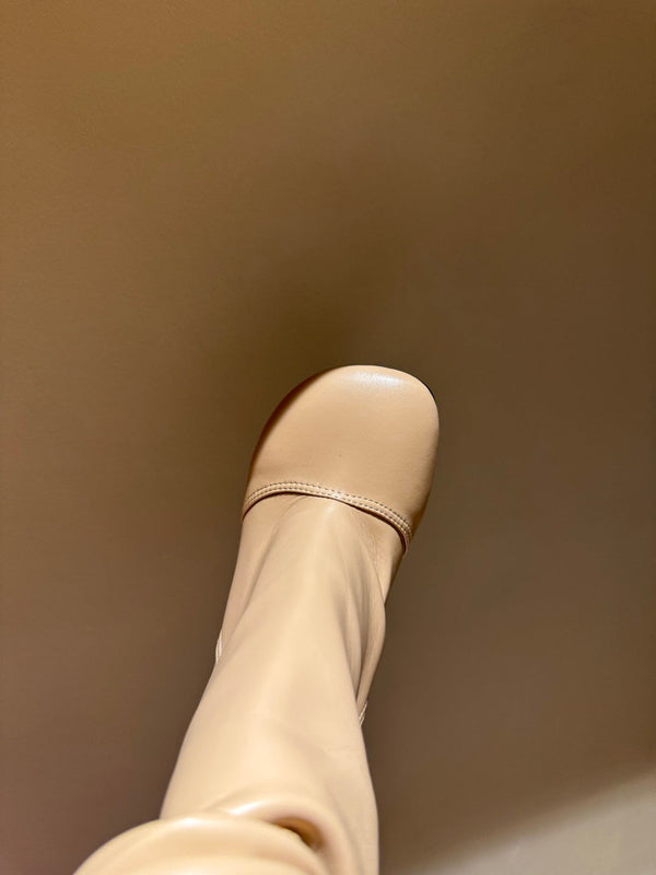 Loewe Toy Over Boots Beige Leather 524995