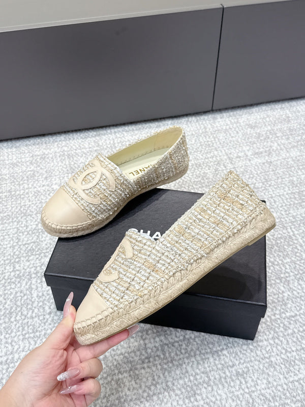 CC Espadrilles Beige Tweed 653920