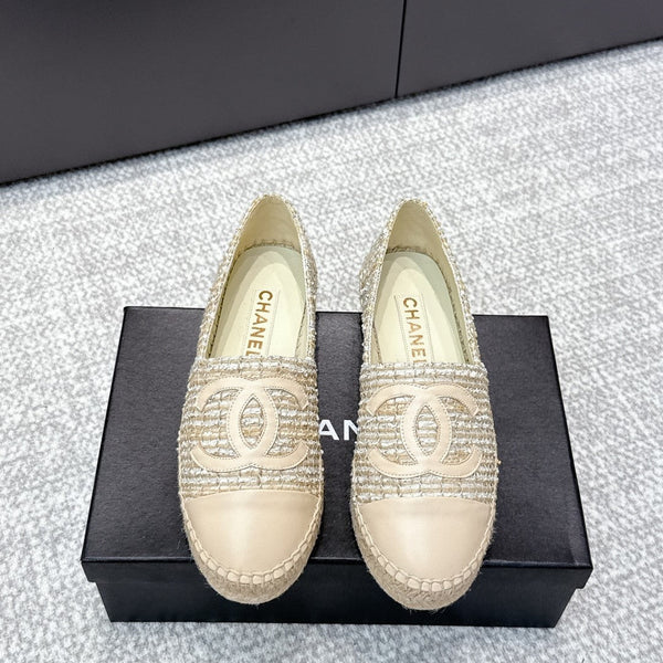 CC Espadrilles Beige Tweed 653920