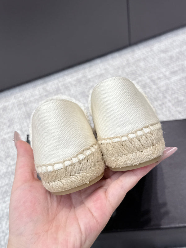 CC Espadrilles Black White Canvas 653921