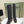 CC 25 Long Boot Black Denim Fabric Calfskin 515272