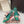 DG Rainbow Slingbacks Teal Green Patent Leather 663073