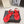 CC Strappy Sandals Red Suede Leather 721498