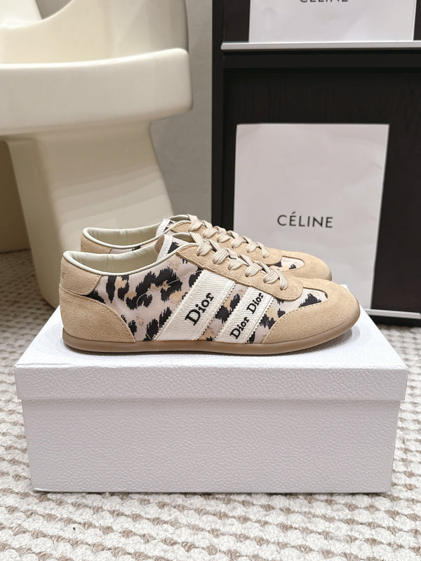 CD Ribbon Sneaker Khaki Canvas Suede 930296