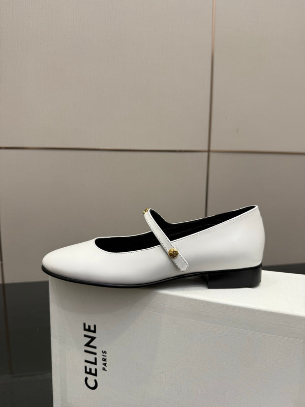 CL City Mary-Jane White Lambskin 725640