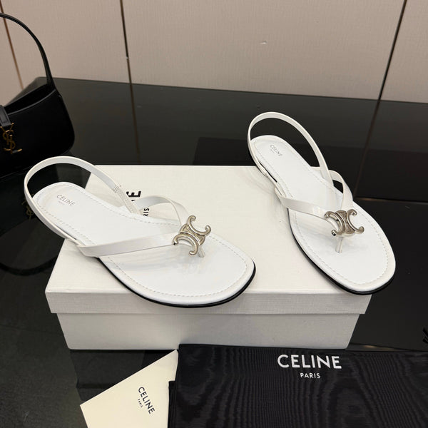 CL Biki Sandal White Calfskin 725673