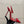 YSL Chica Slingback 10.5cm Red Leather 828239