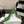 YSL Chica Slingback 10.5cm Green Leather 828240