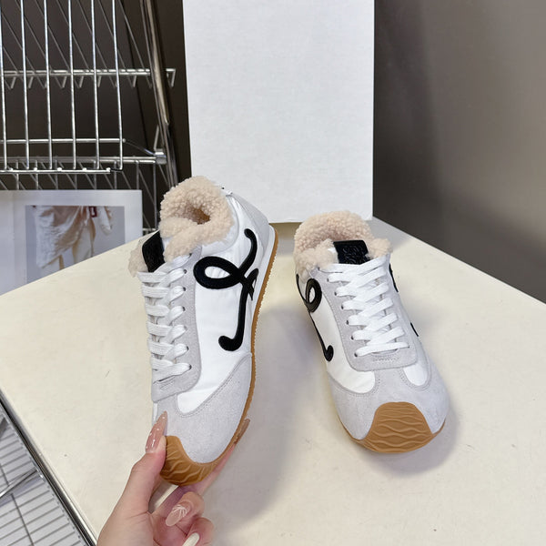Loewe Ballet Runner 2.0 Sneaker Grey Suede Shearing 536831