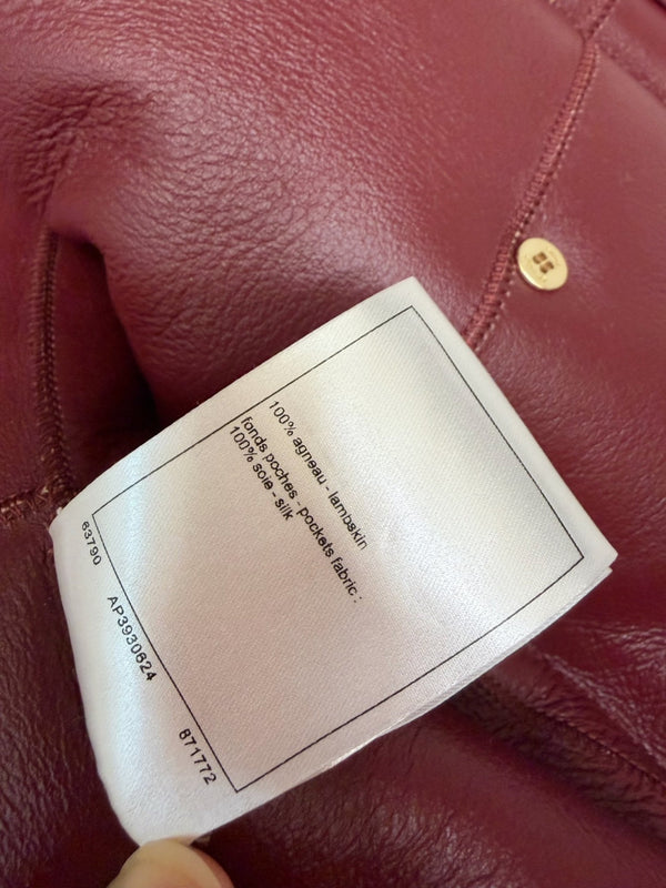 CC 2026 Jacket Camel Lambskin Silk 435597