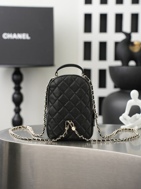 CC 𝑨𝑷𝟑𝟕𝟓𝟑 Mini Backpack Black Caviar