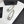 CC 25 Ballet Flat Large Logo White Quilted Calfskin