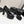 CC 25S Mary Jane Platform 11cm Black Calfskin Grosgrain