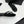 CC Crystal Logo Thong Sandal Black Sheepskin 352475
