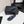 CC Crystal Logo Thong Sandal Navy Blue Fabric And Sheepskin 352483