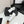 CC25 Mary Janes White Black Cowhide 352504