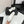 CC25 Mary Janes White Tweed And Black Cowhide 352506