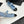CC25 Mary Janes Light Blue Fabric And Black Cowhide 352509