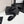 CC 25 Camellia Thong Sandals Black Coarse Glitter Fabric And Sheepskin 368835
