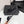 CC 25 Camellia Open Flat Mule Black Sheepskin And Fabric 368850