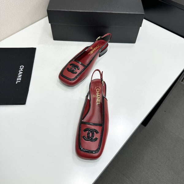 CC 2026 Square Toe Slingback 20mm Lambskin 925593