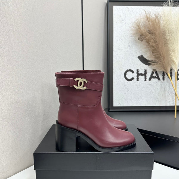 CC FW 2026 Ankle Boot Burgundy Cowhide 925671